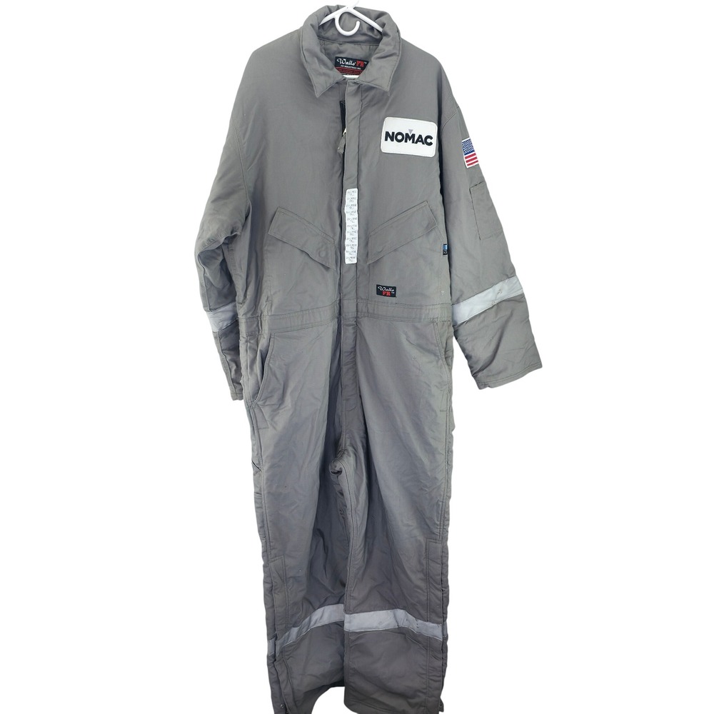 Walls FR Insulated Coveralls Mens 2XL Tall Gray Nomac Flame Resistant Workwear